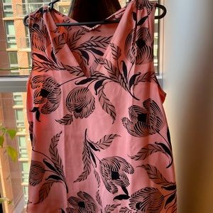 Ann Taylor Top in Salmon Pink